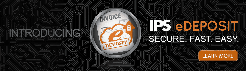 IPS eDeposit secure fast easy promotional banner